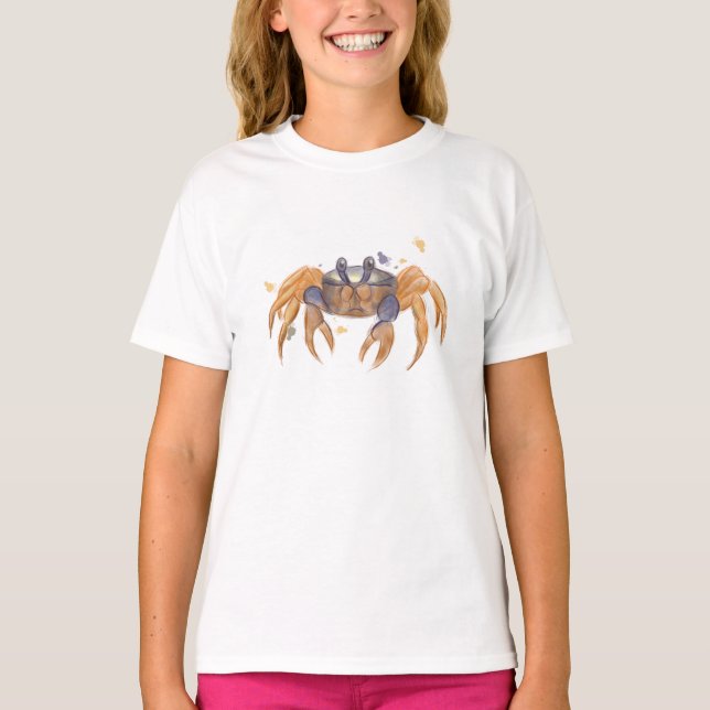 Cute krabba teckning t shirt (Framsida)