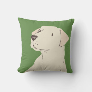 Cute kräm Labrador puppy kärlek anpassar Throw Pil Kudde