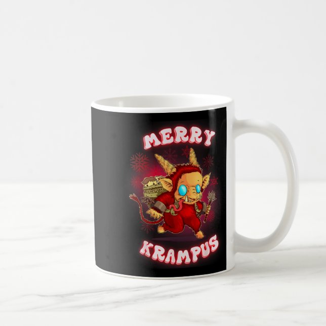 Cute Krampus Pajamas Kids Mens Womens Christmas  Kaffemugg (Höger)