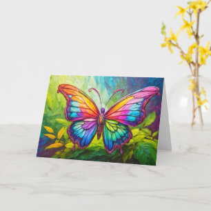 Cute Kreativ Butterfly Art Grattis på födelsedagen Kort