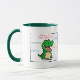 Cute krokodile Mugg