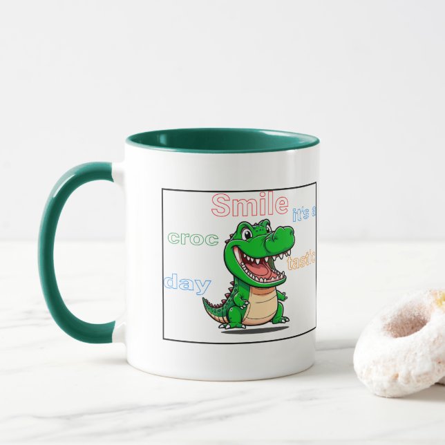 Cute krokodile Mugg (Med munk)