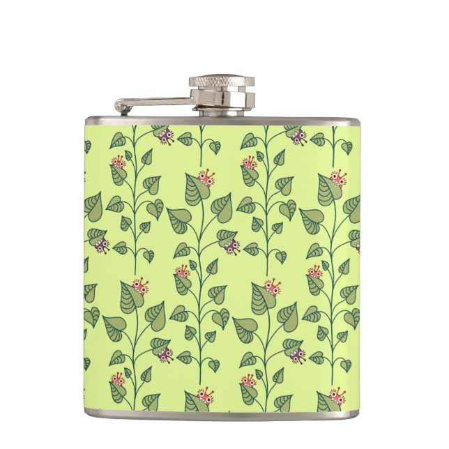 Cute Kryp Eat Grönt Plant Nature Älskare Girl Fickplunta (Framsidan)