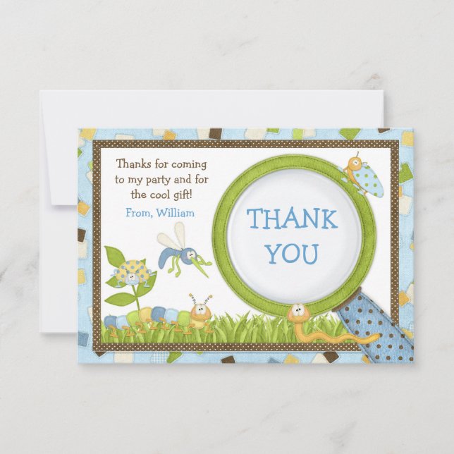 Cute Kryp Födelsedagsfest inbjudan (Framsida)