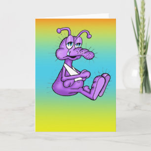 Cute Kryp Insekt kommer bra Kort