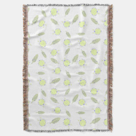 Cute kryp och löv sömlös mönster filt