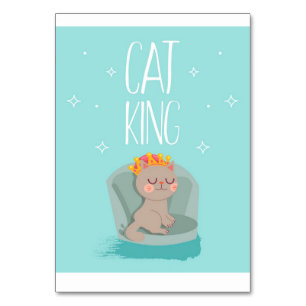 Cute Kung Cat, Cute Kitten Gift, Cat Lover Gift Bordsnummer