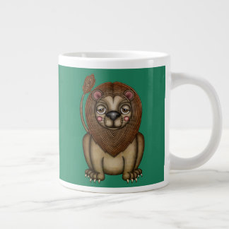 Cute Kung i Beasterna Lejona Jumbo Mugg