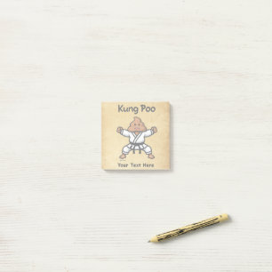 Cute Kung Poo Karate Post-it Block
