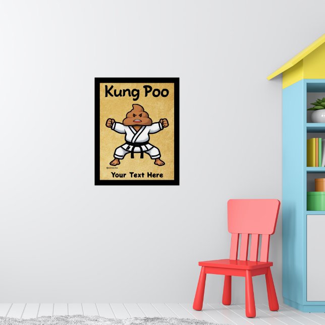Cute Kung Poo Karate Poster (Barnkammare 1)
