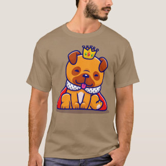 Cute Kung Pug Hund Spipande Tecknad T Shirt