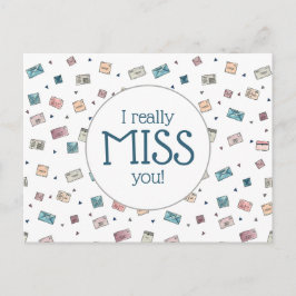 Cute-kuvert Verkligen miss You Teacher Vykort