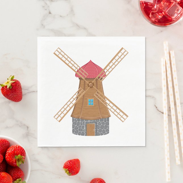 Cute Kvarn Napkins Pappersservett (Skapare uppladdad)