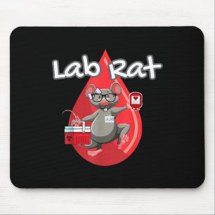 Cute Lab Råtta Blood Bank Medicinsk tekniker Scien Musmatta