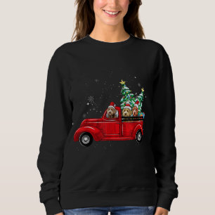 Cute Labradoodle Hund Driving Julafton Lastbil jul T Shirt
