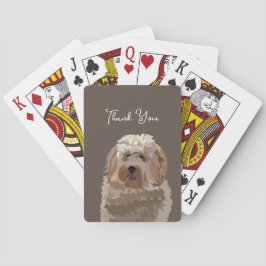 Cute Labradoodle Hund Personlig Casinokort