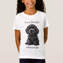 Cute Labradoodle Puppy - jag är en Doodle! Barn