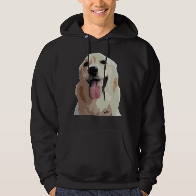 Cute Labrador 193 Hoodie (Framsida)