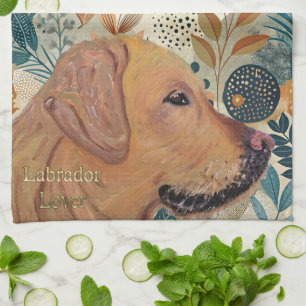 Cute Labrador Älskare Hund Kitchen Towel Kökshandduk