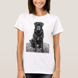 Cute Labrador Black Hund Puppy Pet T Shirt