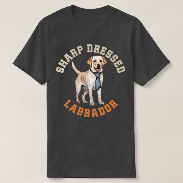 Cute Labrador Hund 1 T Shirt (Design framsida)