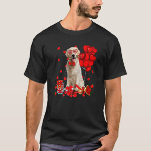 Cute Labrador Hund Funny Heart Valentine Day Hund T Shirt