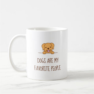 Cute Labrador Hund Peeking ovan citat Kaffemugg