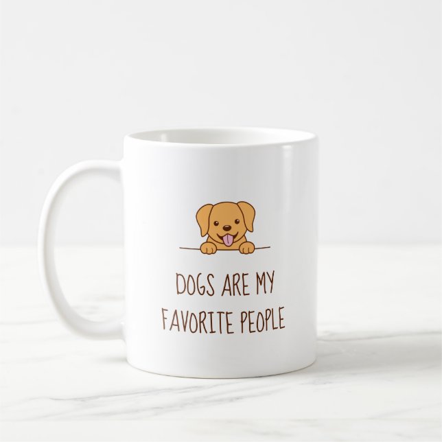 Cute Labrador Hund Peeking ovan citat Kaffemugg (Vänster)