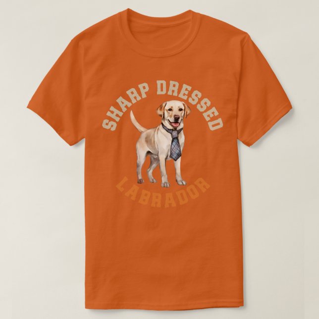 Cute Labrador Hund T Shirt (Design framsida)