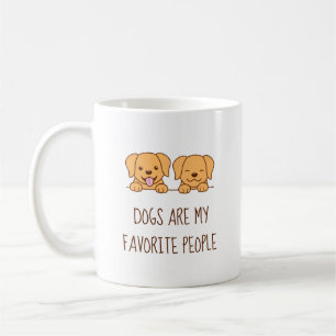 Cute Labrador Hundar Peeking Quote Kaffemugg