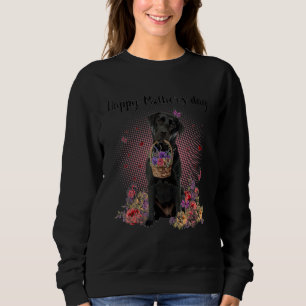 Cute Labrador Mamma Flower Lycklig Mors dag Kärlek T Shirt