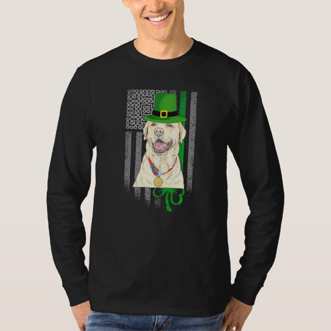 Cute Labrador Retriev Saint patrick S Day Amerikan T Shirt (Framsida)