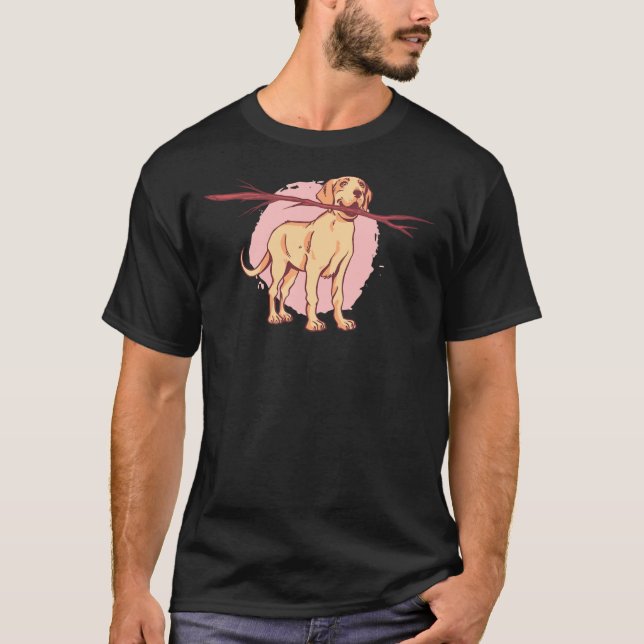 Cute Labrador Retriever 194 T Shirt (Framsida)