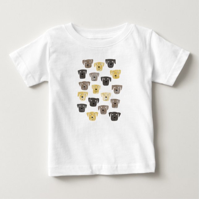 Cute Labrador Retriever Hund T Shirt (Framsida)