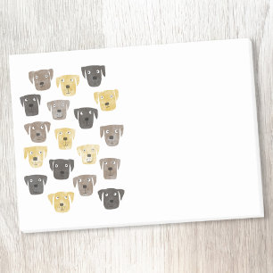 Cute Labrador Retriever Hund Watercolor Post-it Block