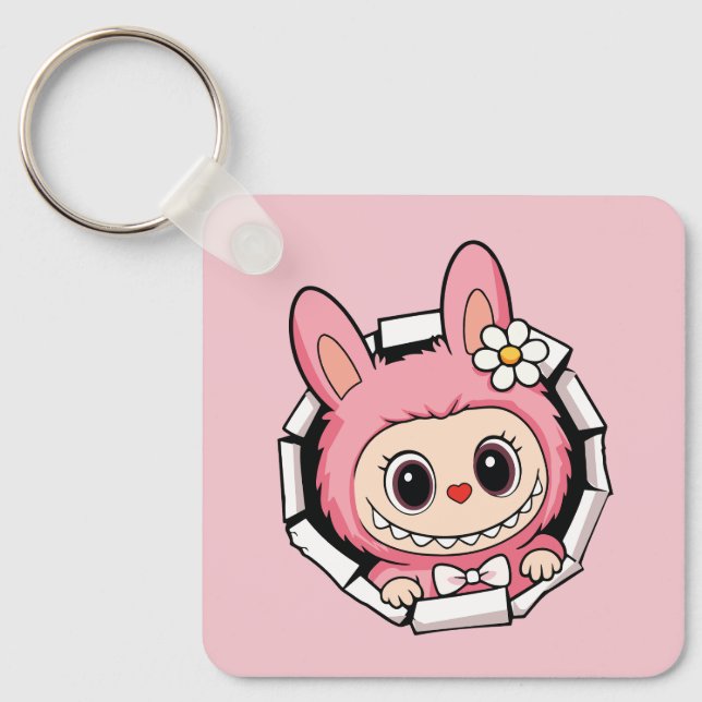 Cute Labubu Nyckelring (Framsida)