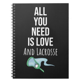 Cute Lacrosse Gifts Merch Awesome Team Players Anteckningsbok