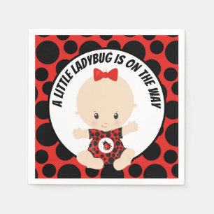 Cute ladybug babydusch party pappersservett