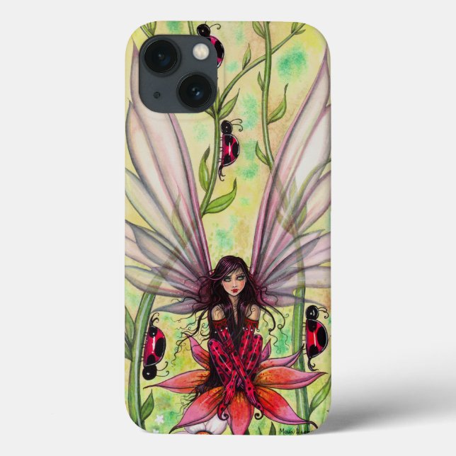 Cute Ladybug Fairy Fantasy Illustration (Baksida)