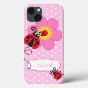 Cute ladybug-flickor namn rosa