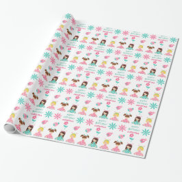 Cute Ladybug Girls Personlig Birthday Presentpapper