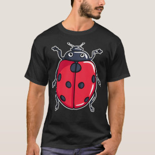 Cute Ladybug Illustration Älskare Gifts Ladybugs I T Shirt