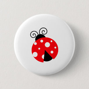 Cute Ladybug Knapp