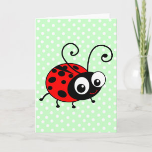 Cute Ladybug Kort