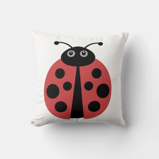 Cute Ladybug Kudde (Framsida)