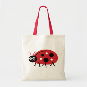 Cute Ladybug Livsmedel Tote Bag Tygkasse