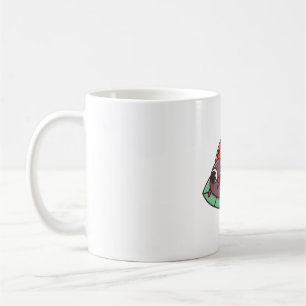 Cute Ladybug med svarta hjärtfläckar Kaffemugg