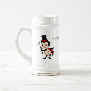 Cute ladybug med top hat och slit-tecknad sejdel