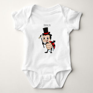 Cute ladybug med top hat och slit-tecknad t shirt