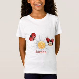 Cute LadyBug Mönster Anpassningsbar Kids Mugg T Shirt